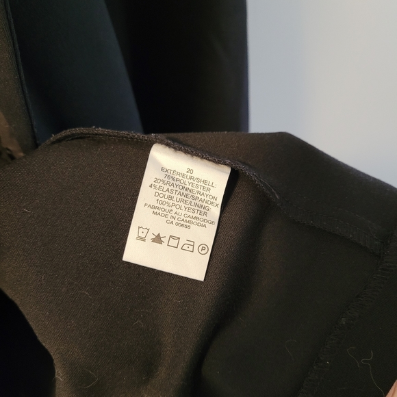 Sz 20 Women's blazer with vegan leather and zipper details - Picture 4 of 4